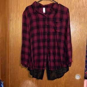 Red/Black Long Sleeve Flannel
